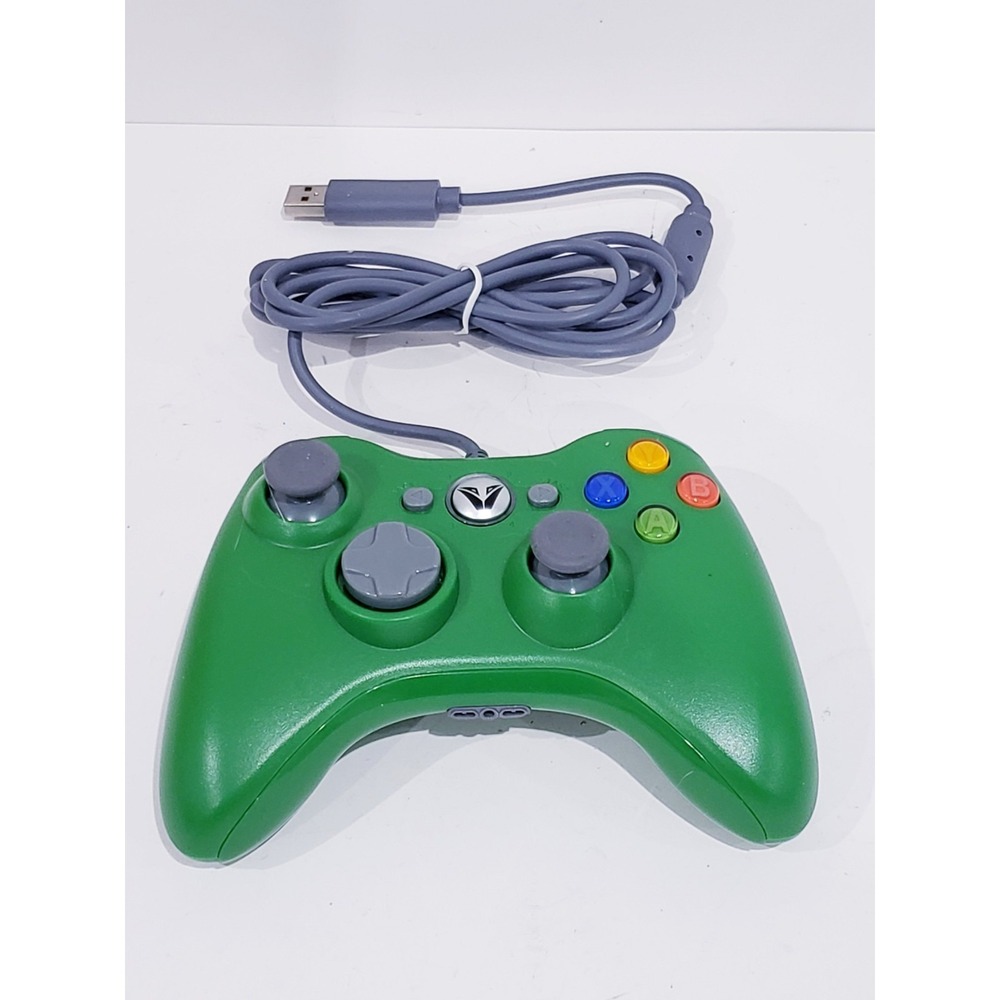 Wired Controller For Use With Microsoft Xbox 360 Green  - Tested Works